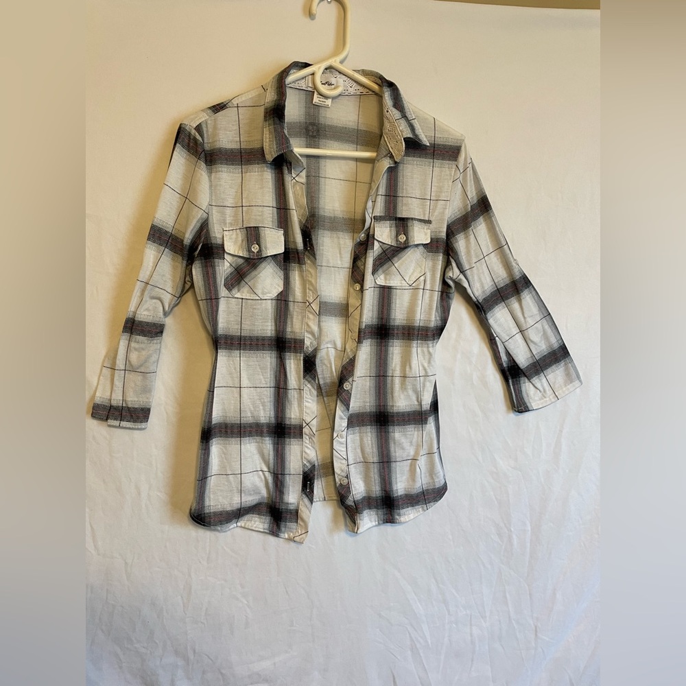 Women’s size M love potion button up shirt